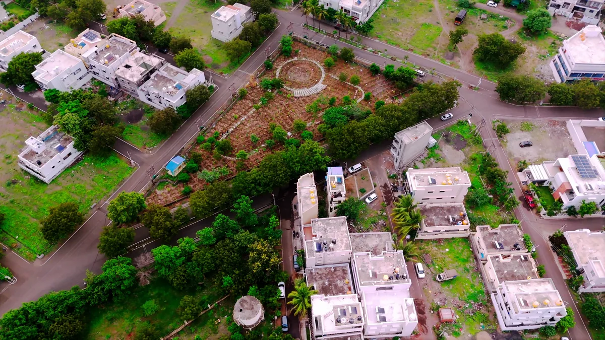 Sukoon green space with shade trees
